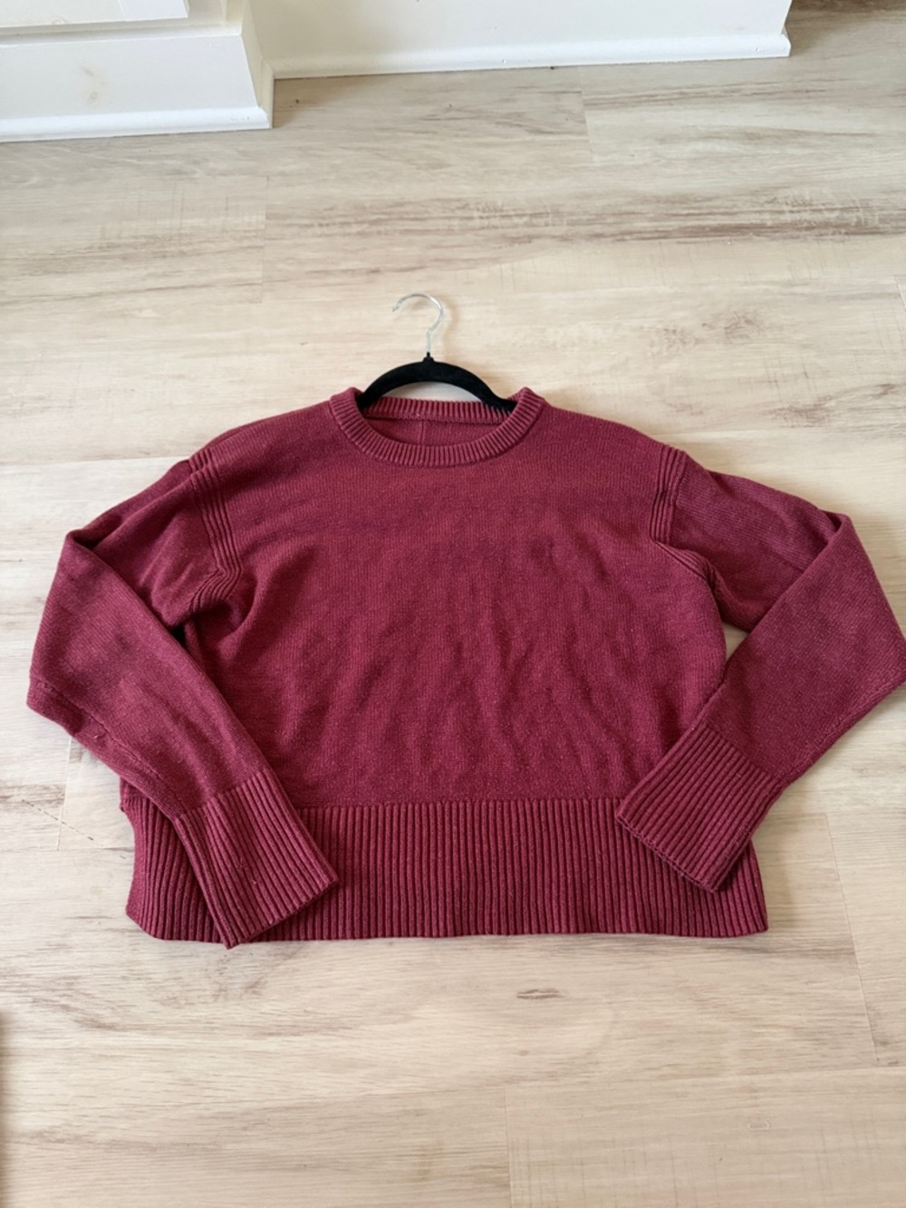 lululemon athletica Women's Scoopneck Sweater in Burgundy
